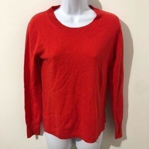 J crew round neck 100% silk red sweater size S…S89